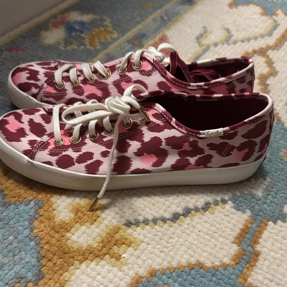 Keds Women's Pink Animal Print Sneakers